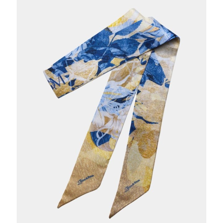 The Promenade Silk Ribbon Scarf - Yellow Gold