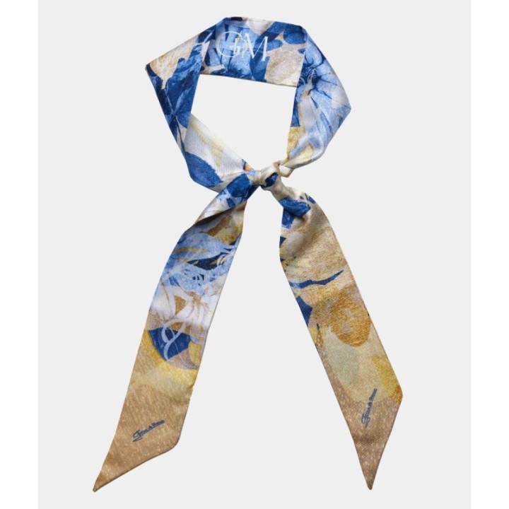 The Promenade Silk Ribbon Scarf - Yellow Gold