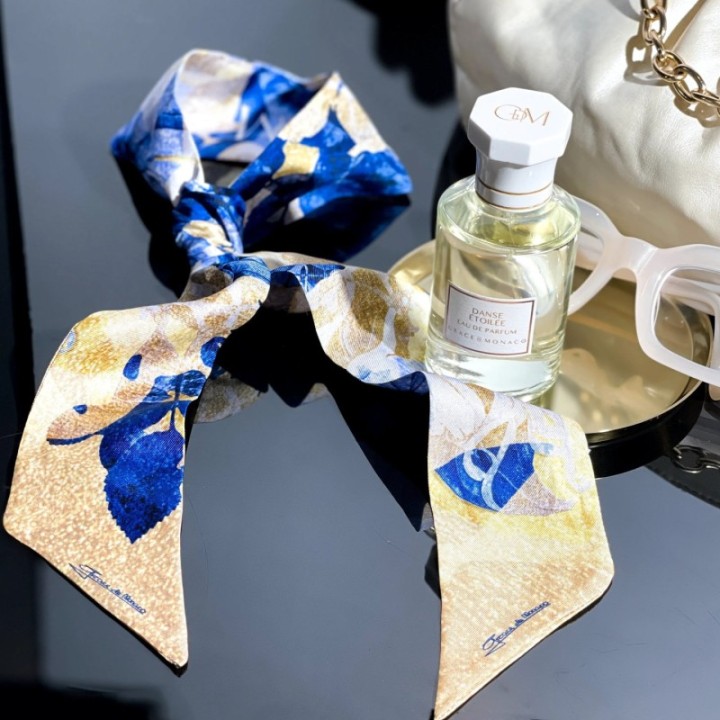 The Promenade Silk Ribbon Scarf - Yellow Gold