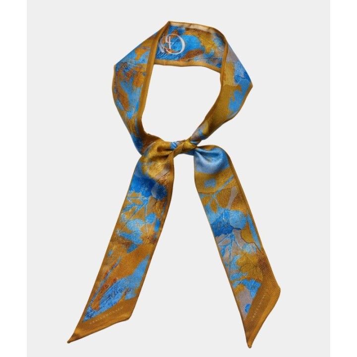 The Côte d’Azur Silk Ribbon Scarf